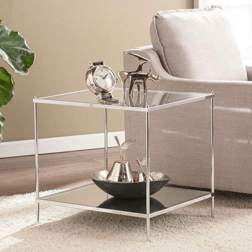 Knox Glam Mirrored End Table