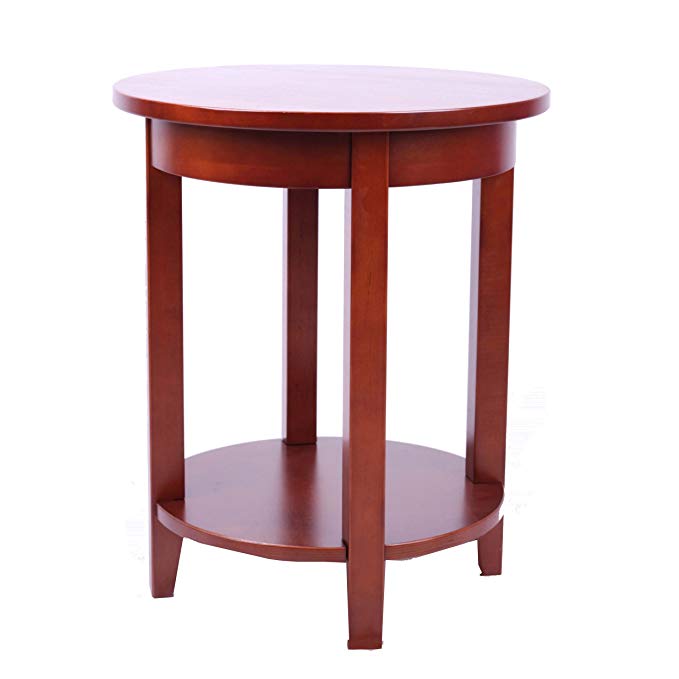 Alaterre Shaker Cottage Round Accent Table, Cherry