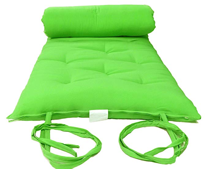 D&D Futon Furniture Brand New Queen Size Lime Traditional Japanese Floor Futon Mattresses, Foldable Cushion Mats, Yoga, Meditaion 60