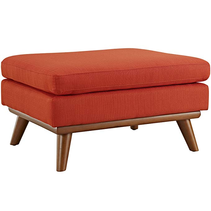 Modway Engage Fabric Ottoman, Atomic Red