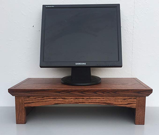 TV/Monitor Riser Stand Shaker Style in Oak (26