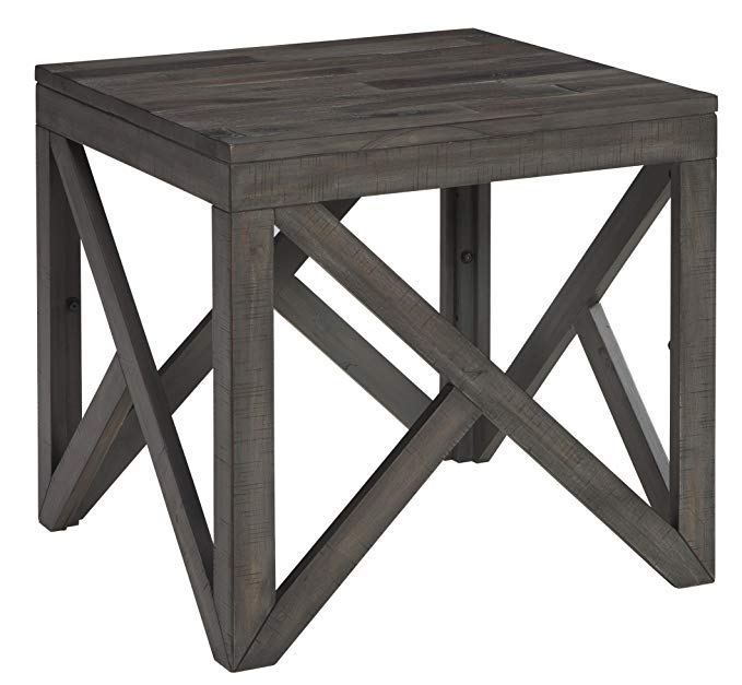 Ashley Furniture Signature Design - Haroflyn Contemporary Square End Table - Gray