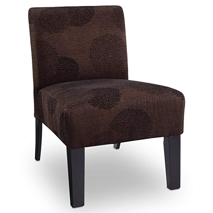 Deco Sunflower Fabric Slipper Chair Color: Brown Sunflower