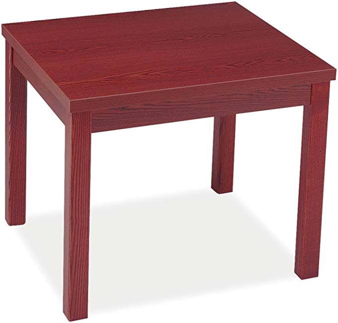 HON 80193NN Laminate Occasional Table, Rectangular, 24w x 20d x 20h, Mahogany