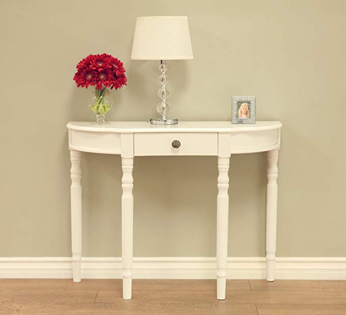 Frenchi Home Furnishing Furniture Entry Way Console Table, White