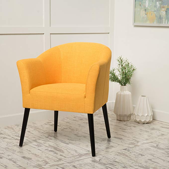 Charmaine | Fabric Accent Chair | in Orange